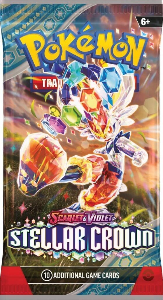 Pokemon Stellar Crown TCG Booster Card Pack