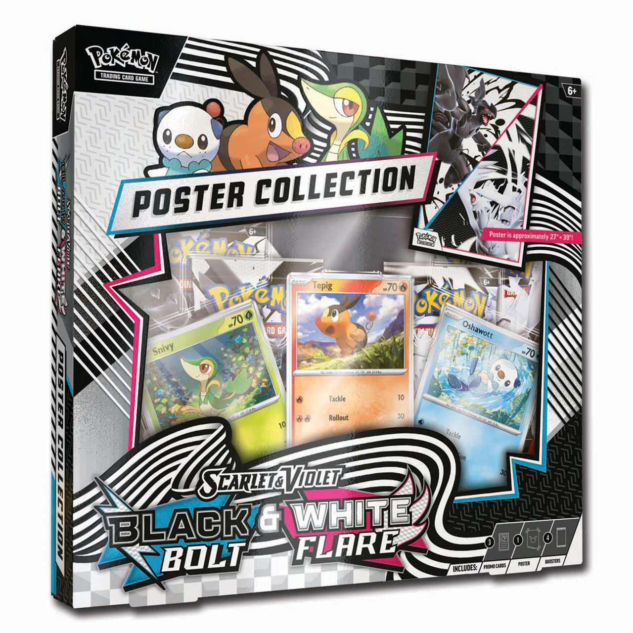Pokemon Black Bolt White Flare Poster Collection