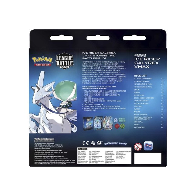 Pokémon TCG: Ice Rider Calyrex VMAX Battle Deck