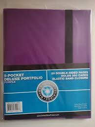 CSP 9-Pocket Portfolio Album, Holds 360 Cards, PURPLE