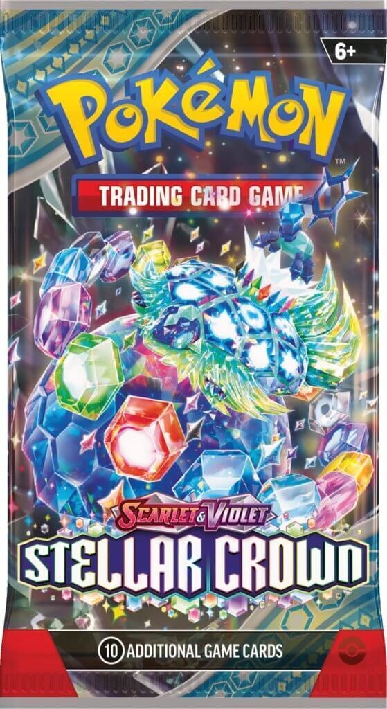 Pokemon Stellar Crown TCG Booster Card Pack