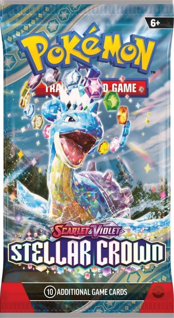 Pokemon Stellar Crown TCG Booster Card Pack