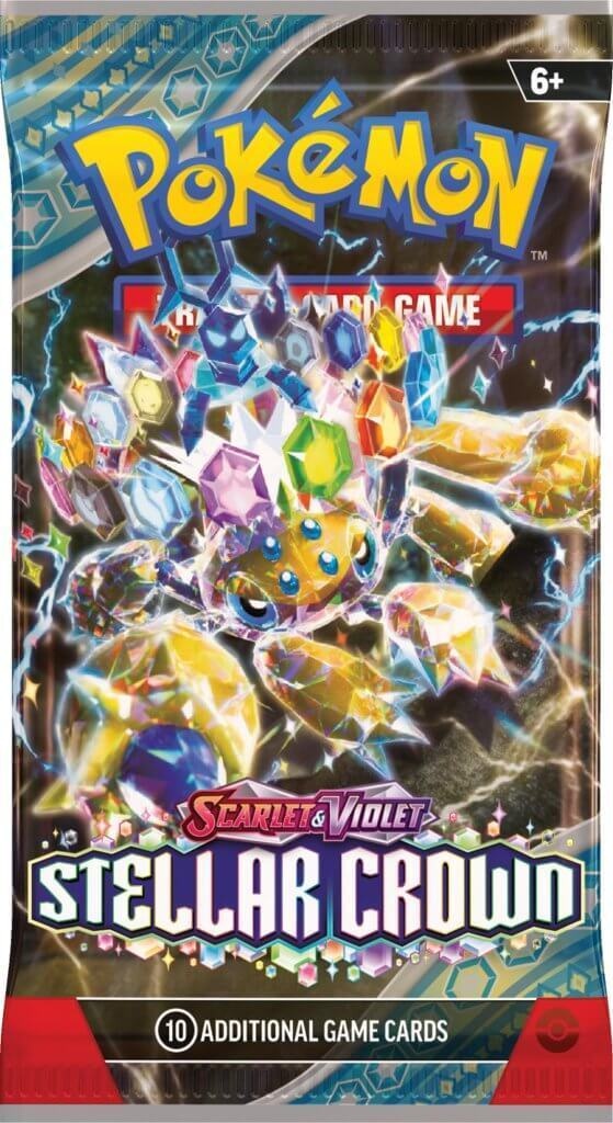 Pokemon Stellar Crown TCG Booster Card Pack
