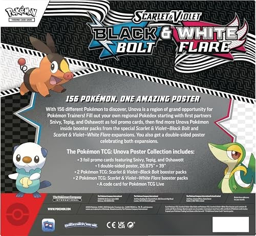 Pokemon Black Bolt White Flare Poster Collection