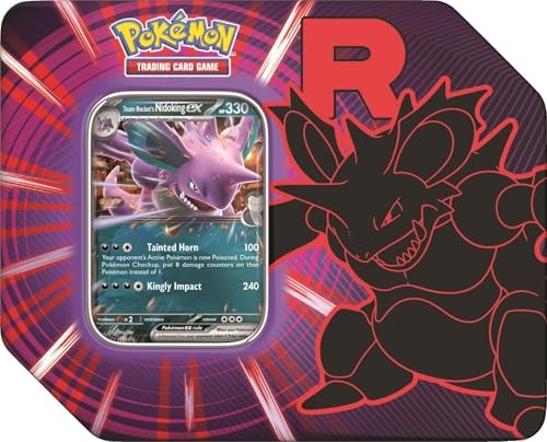 Pokémon Team Rocket Trading Card Game Tin (Nidoking ex)