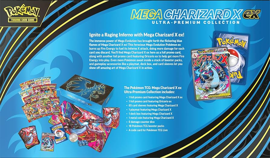 Pokemon Mega Charizard X Ex Ultra Premium Collection