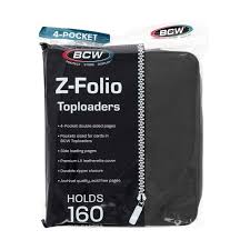 BCW Z-Folio Card Binder 4-Pocket Holds 160 Top Loaders (Choose Your Color) (Copy)