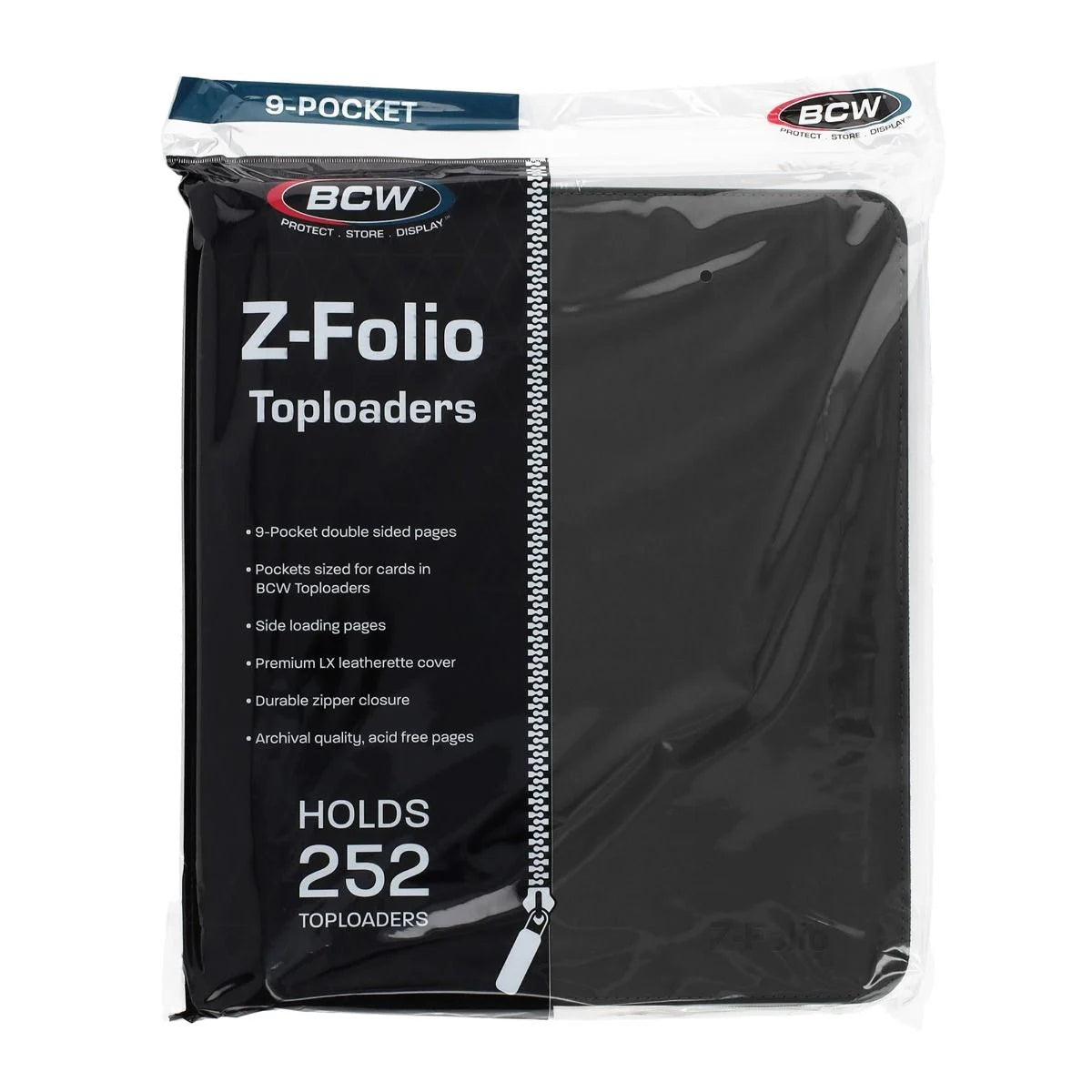 BCW Z-Folio Card Binder 12-Pocket 252 Top Loaders (Choose Your Color)