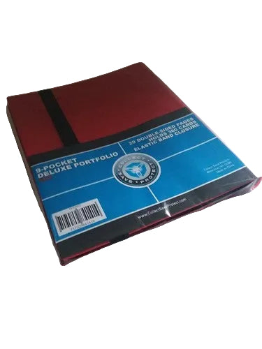 CSP 9-Pocket Portfolio Album, Holds 360 Cards, Red
